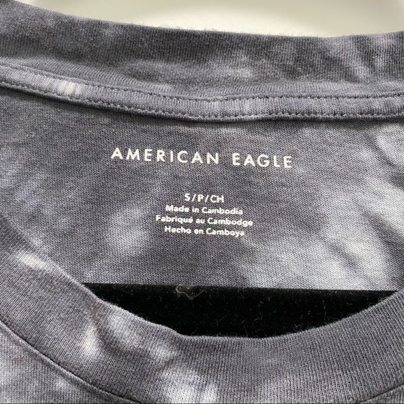 Tie Dye Long Sleeve Cropped Tee - Picture 3 of 3